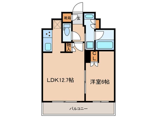 ｼﾃｨﾊｳｽ府中けやき通り(908)の物件間取画像